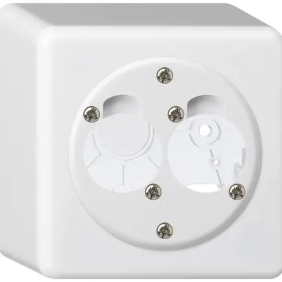 Kit di montaggio AP per 2 XLR basico bianco 