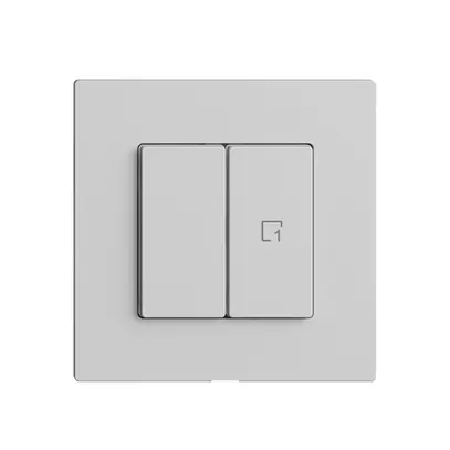 Interrupteur 1K/2T scène WLAN Edue Wiser gris clair 