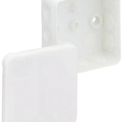 Boîte dérivation AP 2K-12 vide 85×85×37mm, blanc 