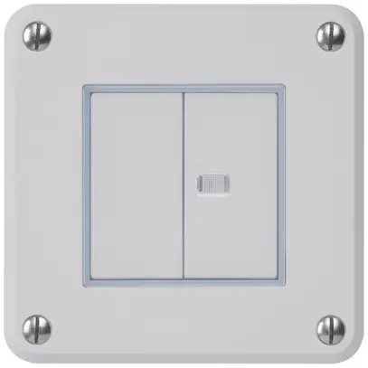 Interruttore INC robusto IP55 schema 3+3 1×illuminato grigio 