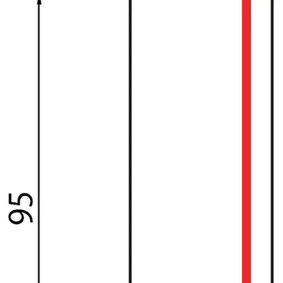 Alimentazione laterale Sylvania OneTrack 3 fasi nero destra 