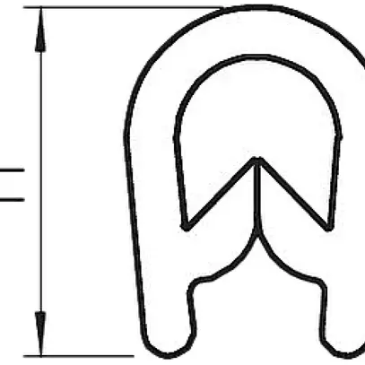 Profilé de protection d'extrémité Bettermann p.arêtes 1…2mm PVC, bc gr RAL 9002 
