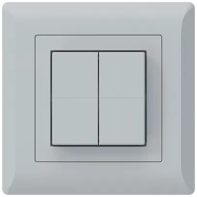 Poussoir sans fil Friends of Hue KLI, 4×, 92×92mm, autocollant, gris clair 