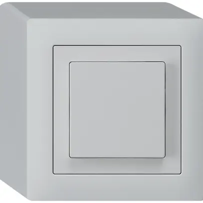 Interruttore puls.AP EDIZIOdue 3/1L grigio chiaro 