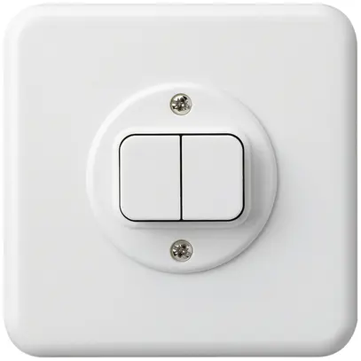 Contact à poussoir ENC basico C+C/1L blanc 