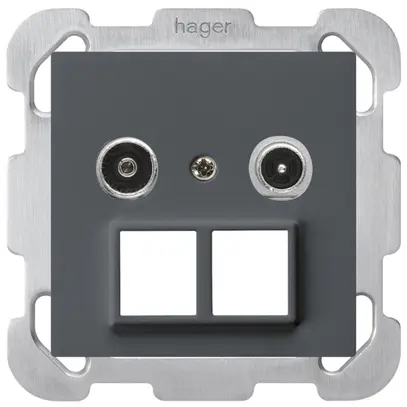 UP-Multimediadose kallysto R/TV Bauart B 19dB 2GHz anthrazit 