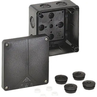 Scatola derivazione AP vuota Abox-i 060, 110×110×67mm, nero 