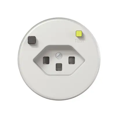 Presa FI INC CLASSIC E T23 30mA, shutter, bianco 