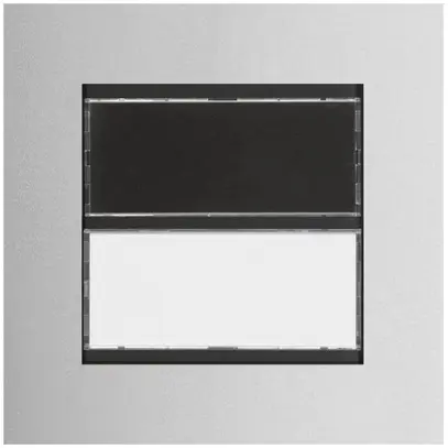 Poussoir d'appel Hager elcom.modesta avec LED+portenom LED p. 1 appartem.ac-fin 