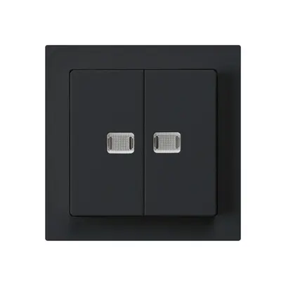 Kit frontale kallysto nero con 2 lenti 60×60mm 