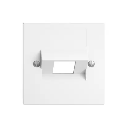 Plaque frontale 1×RJ45 ITplus EDIZIOdue blanc 