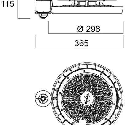 Lampada da capannone LED Sylvania Granit 120W 19500lm 840 85° IP54 DIM nero 