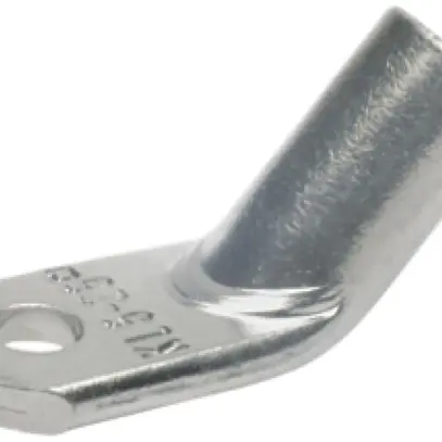 Capocorda tubolare pressione curva M8 95mm² Cu-stagnato 45° 