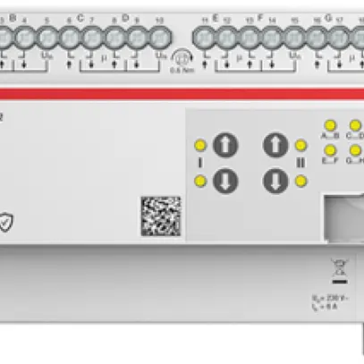 Attuatore per persiana AMD ABB JRA/S8.230.5.2 8-volte 6A/230VAC misura.tde 