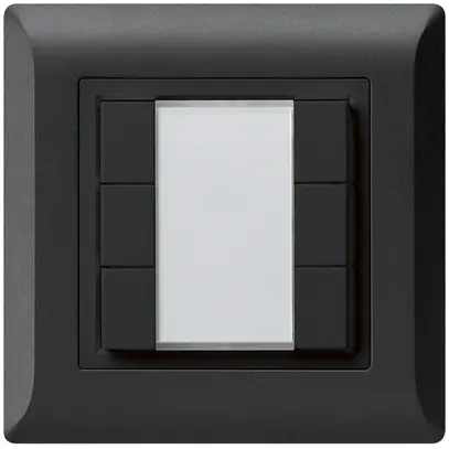 Poussoir multifonction ENC kallysto.line KNX RF 6× noir 
