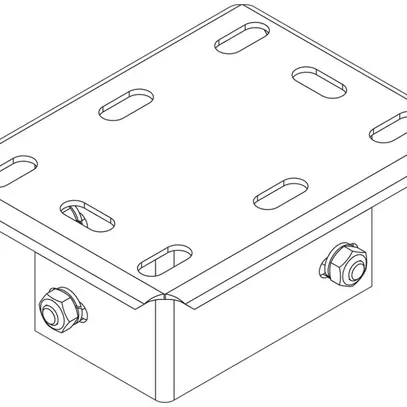 Placca di testa Lanz 200×150×90mm zincata 