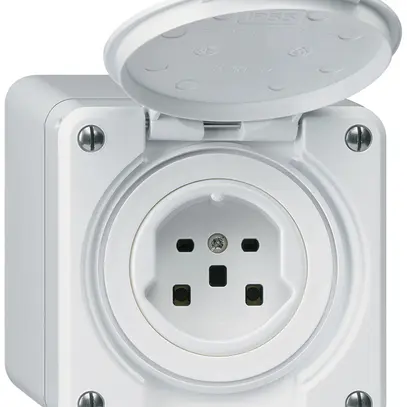 Prise AP robusto type 25 blanc 