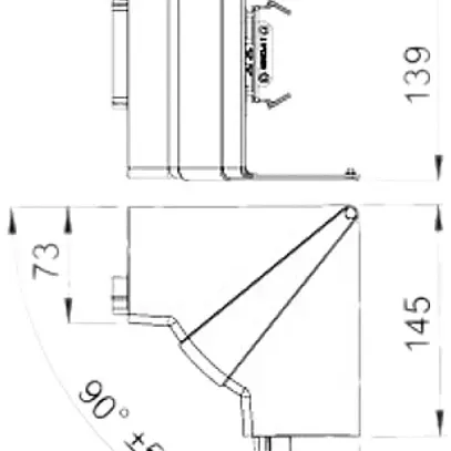 Angle intérieur Bettermann GKH variable 70×130mm sans halogènes blanc pur 