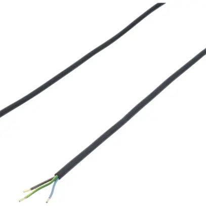 Anschlusskabel T12 Gd 3×1mm² angespritzt 5m schwarz 