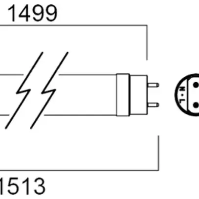 Tube LED Sylvania ToLEDo AVANT G13 18W 2700lm 3000K 1500mm opalin 