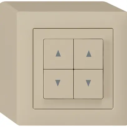 Interruttore per tappar.AP kallysto beige con 4 tasti 