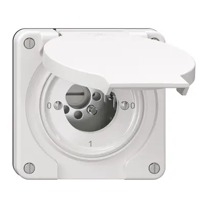 Interruttore rotativo NEVO N.CO 0/2L, senza cilindro, KS, 0-1-0-1, bianco 