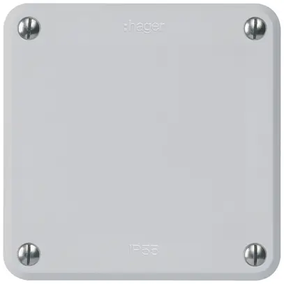 Obturateur ENC robusto IP55 gris avec plaque de montage 