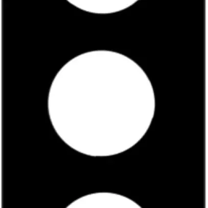 Abdeckplatte 3×1 3×43mm schwarz 