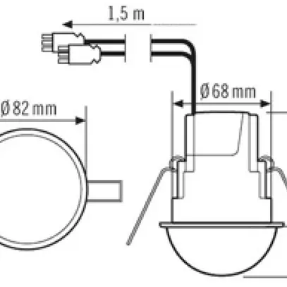 Détecteur de mouvement INC ESYLUX MD-CE 360i/24 WAGO, opale mat 
