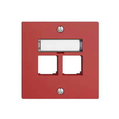 Kit di montaggio S-One EDIZIOdue F per 2×RJ45 diritto, berry 