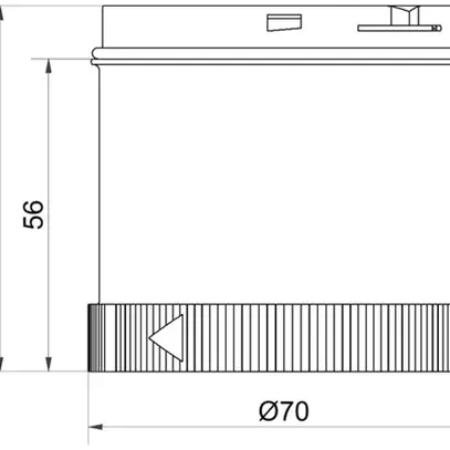 Lampada flash e permanente WERMA TwinLIGHT Classic, 24VAC/DC, 70mm, rosso 