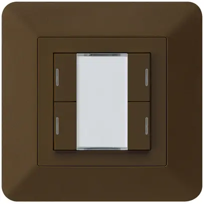Poussoir ENC kallysto.trend KNX 4×LED RGB s/e-link noir 
