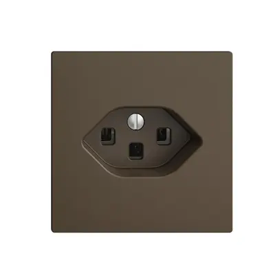 Presa INC EDIZIOdue T23 16A coffee, con morsetti innest. 