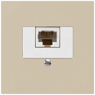 Insert pour prise de raccordement kallysto 1×RJ45u beige 