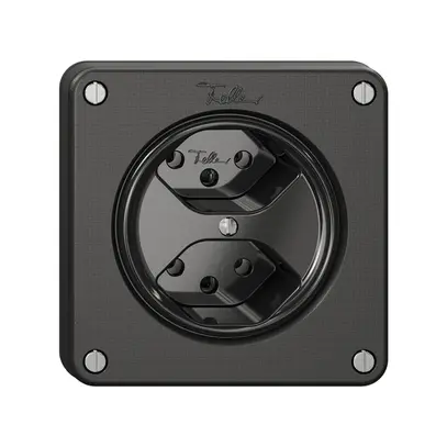 Presa NEVO, 2×T13, nero 