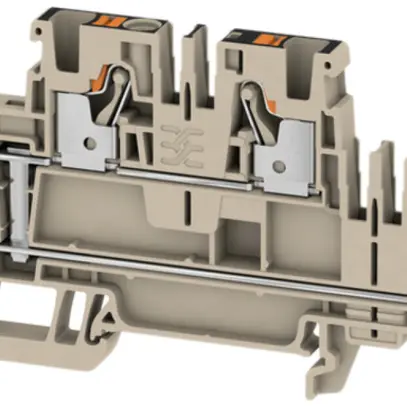 Morsettiera a più piani Weidmüller A2T PUSH IN 4mm² 2 piani beige 