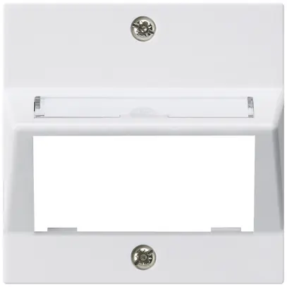 Piatta frontale kallysto per modulo multimedia uscita obliquo duroplast bianco 