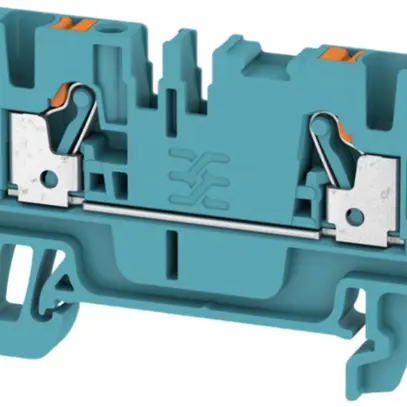 Morsetto di passaggio Weidmüller A2C PUSH IN 2.5mm² TS35 blu 
