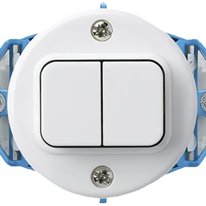 Inserto per interruttore INC basico 1/3+3 bianco 