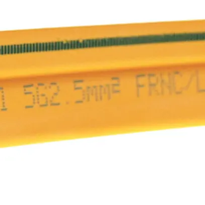 Cavo piatto Woertz Technofil 5×2.5mm² senza alogeni giallo con banda nera B2ca Una lunghezza