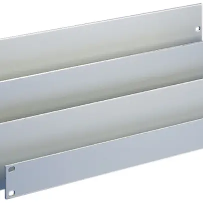 Placca cieca 19" 2UA, grigio, colore: NCS 2502-B 