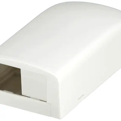 Scatola di raccordo AP Panduit per 2 moduli Mini-Com, bianco 