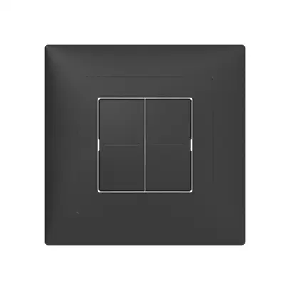 Couronne pour senseur poussoir SIDUS KNX Basic Fset-B 2/4, anthracite 