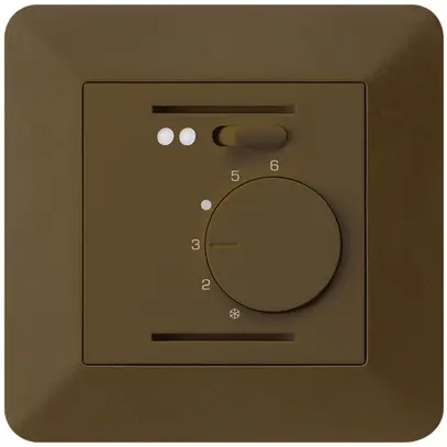 Termostato ambiente INC kallysto.trend marrone per riscaldamento pavimento 