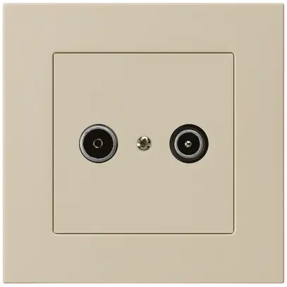 Prise de passage ENC kallysto.pro R/TV 23dB beige 