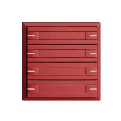 Poussoir KNX RGB EDUE, 250mW, a.LED RGB, a.papier, 8×poussoir, 1×touche, ber 