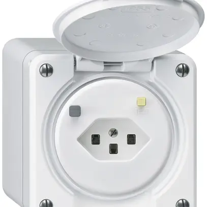 Presa FI AP robusto T23 30mA bianco 