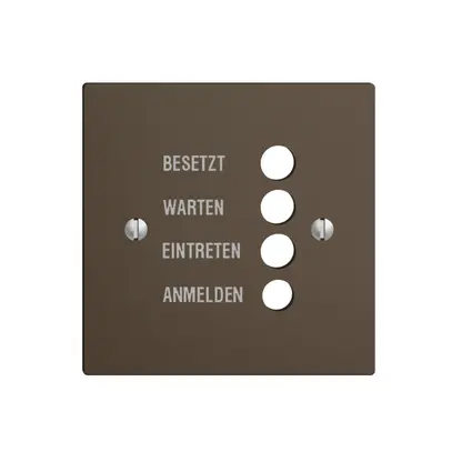 Plaque frontale EDIZIOdue coffee allemand 