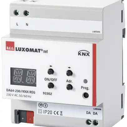 Gateway AMD KNX/DALI Luxomat DA64-230/KNX, 1×64 participants 