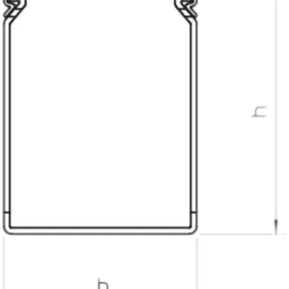 Canale di cablaggio Bettermann LKVH 75×100mm senza alogeno grigio chiaro 
